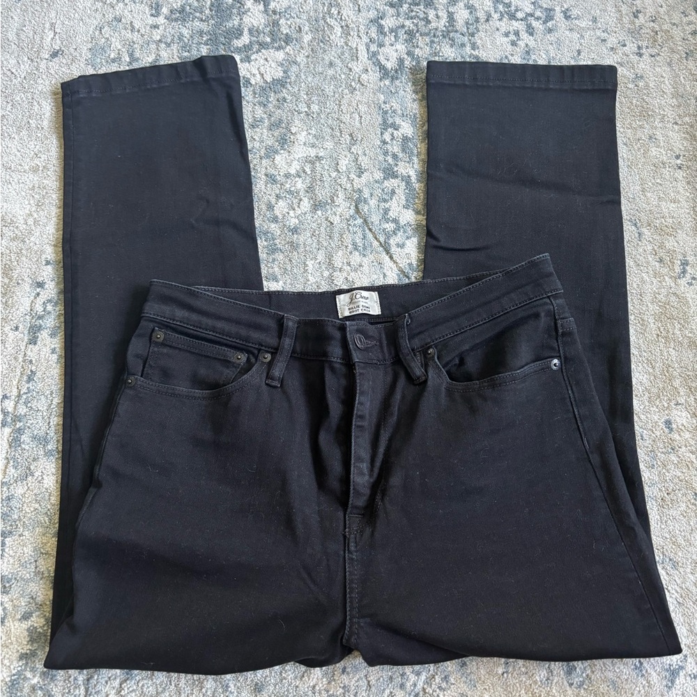 J. Crew Women's Dark Black Billie Demi Boot Crop Jean